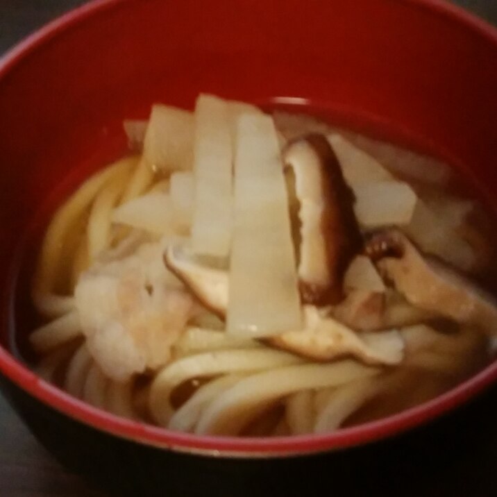 追いがつおつゆ♪しいたけ香るおうどん☆